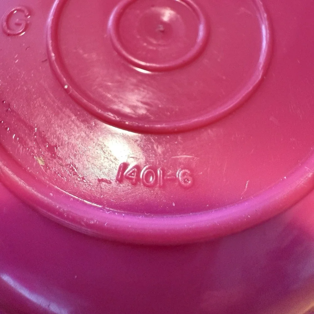 VTG Tupperware Toys Mini Party Play‎ Set 3 in Cereal Bowl Pink Retro Kitchen